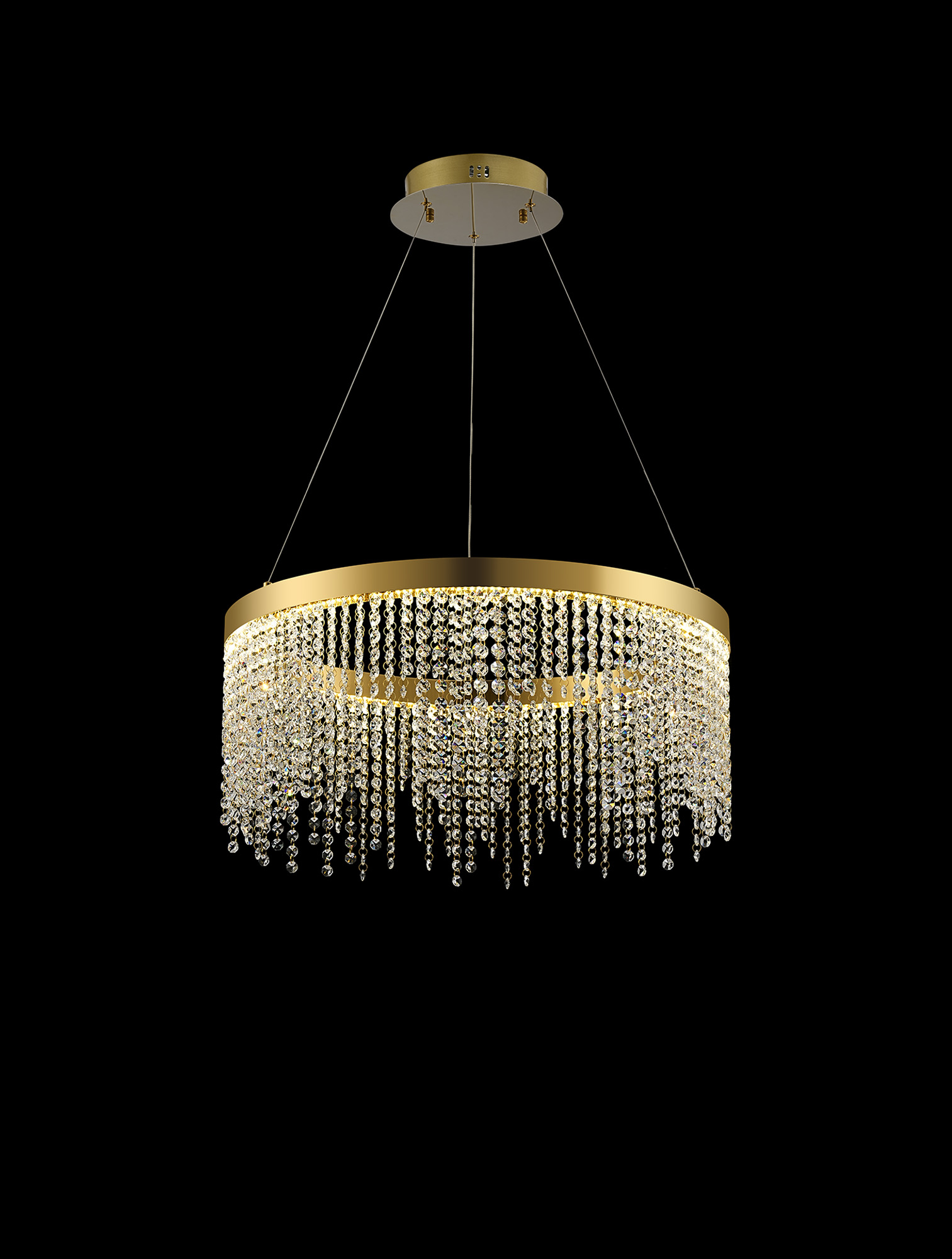 Bano French Gold Crystal Ceiling Lights Diyas Ringed & Square Crystal Fittings Bano French Gold Crystal Ceiling Lights Diyas Ringed & Square Crystal Fittings